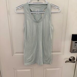 Athleta Momentum Seamless Tank Top XS | Mint Blue Racerback